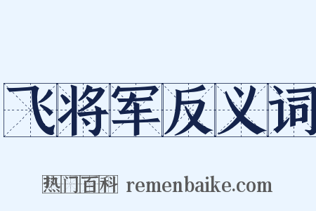 飞将军反义词是什么意思的图片